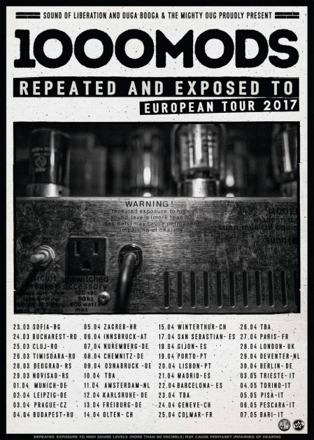 Πανευρωπαϊκή περιοδεία οι 1000Mods την άνοιξη του 2017