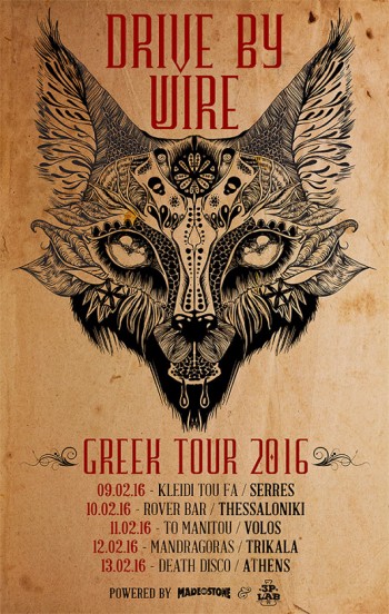 drive by wire mini greek tour poster