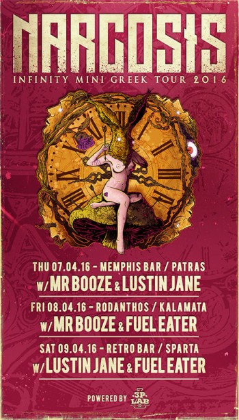 narcosis mini greek tour poster